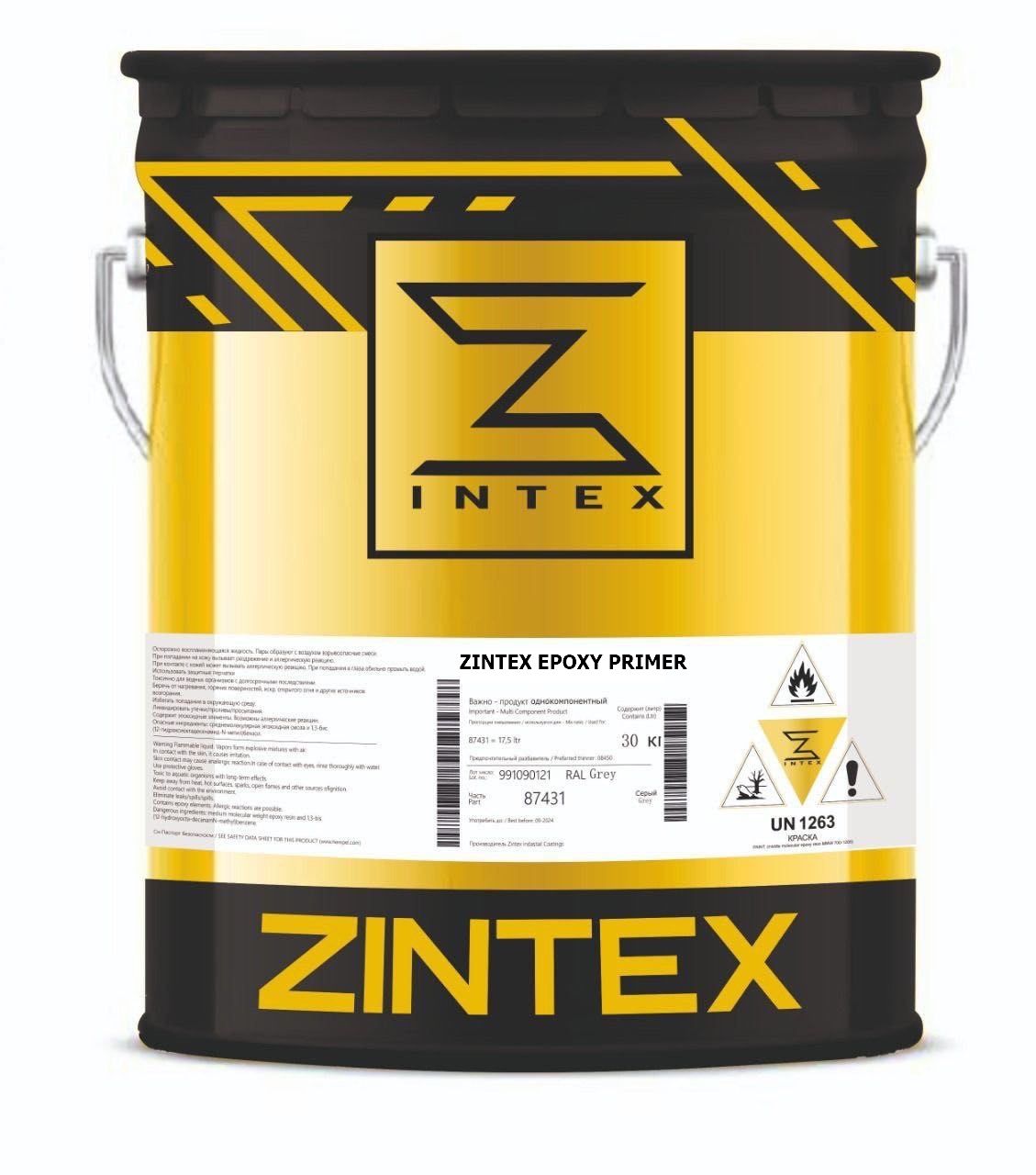 ZINTEX PU ZINC industrial coating packaging